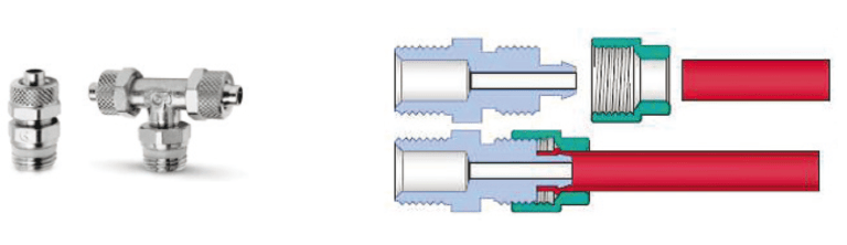 Raccord Pneumatique Poussoir - Pour Tuyaux Air/eau 4 à 16 Mm - Universel